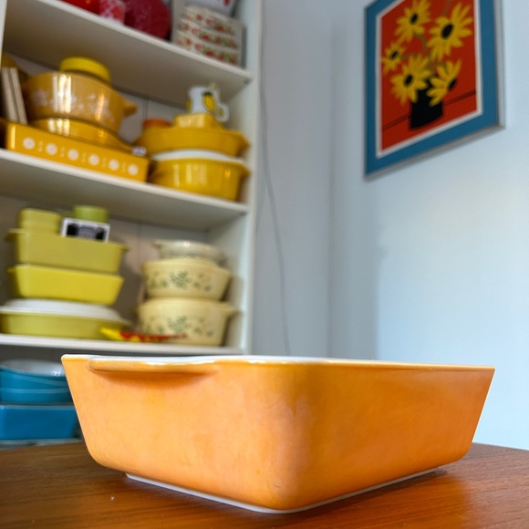Vintage Pyrex Orange Large Refrigerator Dish 503 1.5QT - Picture 4 of 6